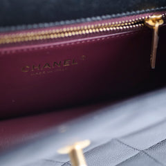 Chanel Seasonal Caviar Flap Cross body Bag Microchip