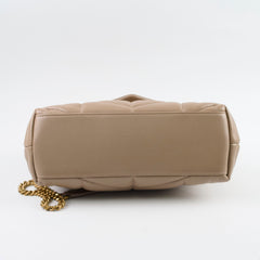 Saint Laurent Lou Lou Puffer Small Dark Beige