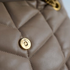 Saint Laurent Lou Lou Puffer Small Dark Beige