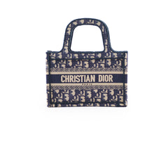 Christian Dior Mini Book Tote Navy