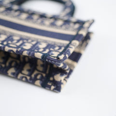 Christian Dior Mini Book Tote Navy