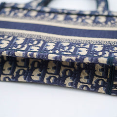 Christian Dior Mini Book Tote Navy
