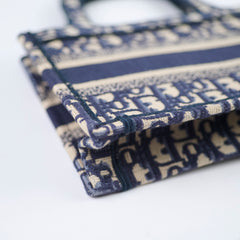Christian Dior Mini Book Tote Navy