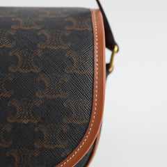 Celine Folco Medium Triomphe Bag Brown