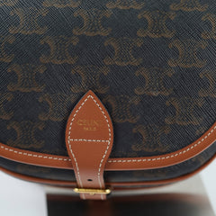 Celine Folco Medium Triomphe Bag Brown