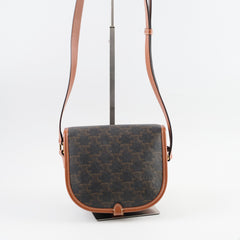 Celine Folco Medium Triomphe Bag Brown