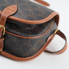 Celine Folco Medium Triomphe Bag Brown
