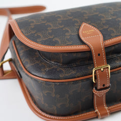Celine Folco Medium Triomphe Bag Brown