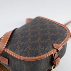 Celine Folco Medium Triomphe Bag Brown