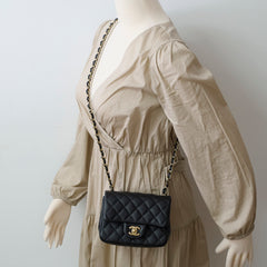 Chanel Caviar Mini Square Black 24 Series