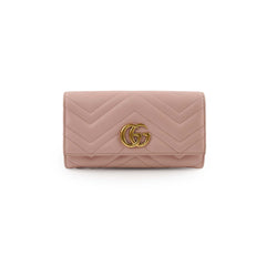 Gucci Marmont Long Wallet Light Pink
