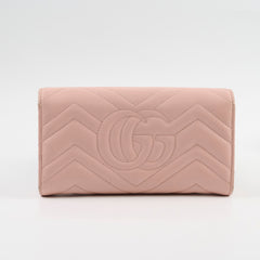 Gucci Marmont Long Wallet Light Pink