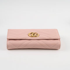 Gucci Marmont Long Wallet Light Pink