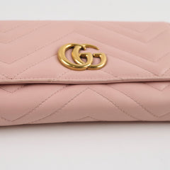 Gucci Marmont Long Wallet Light Pink