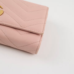 Gucci Marmont Long Wallet Light Pink