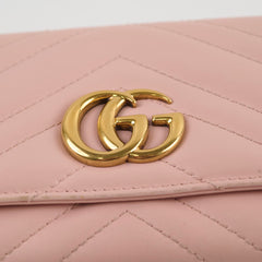 Gucci Marmont Long Wallet Light Pink
