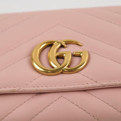 Gucci Marmont Long Wallet Light Pink