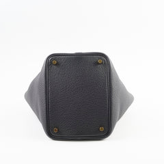 Hermes Picotin 18 Clemence Noir Z Stamp