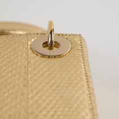 Dior Mini Lady Dior Exotic Python Gold