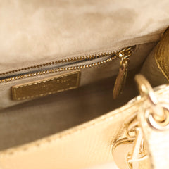 Dior Mini Lady Dior Exotic Python Gold
