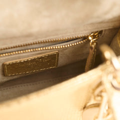 Dior Mini Lady Dior Exotic Python Gold