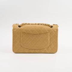 Chanel Vintage Medium/Large Double Classic Flap Beige