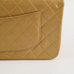 Chanel Vintage Medium/Large Double Classic Flap Beige