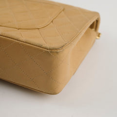 Chanel Vintage Medium/Large Double Classic Flap Beige