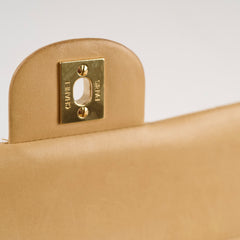 Chanel Vintage Medium/Large Double Classic Flap Beige