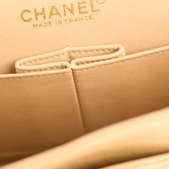 Chanel Vintage Medium/Large Double Classic Flap Beige