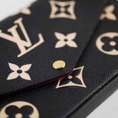 Louis Vuitton Felicie Pochette Black/Beige Empreinte Crossbody