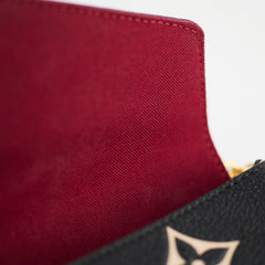 Louis Vuitton Felicie Pochette Black/Beige Empreinte Crossbody