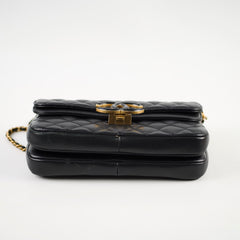 Chanel Seasonal Chic Enamel Flap Black