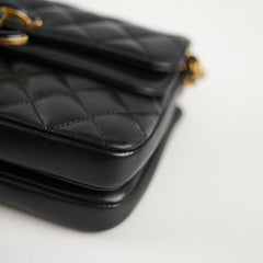 Chanel Seasonal Chic Enamel Flap Black