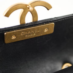 Chanel Seasonal Chic Enamel Flap Black
