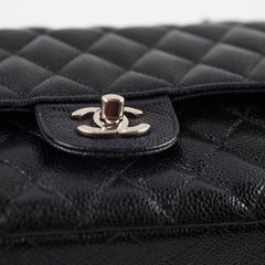 Chanel Caviar Medium/Large M/L Classic Flap Black