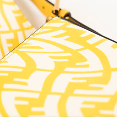 Fendi Baguette Vertigo Shoulder Bag Yellow/White
