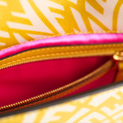 Fendi Baguette Vertigo Shoulder Bag Yellow/White