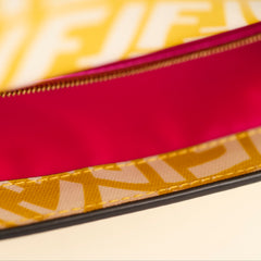 Fendi Baguette Vertigo Shoulder Bag Yellow/White