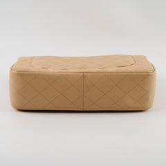 Chanel Double Flap Jumbo Caviar Beige Clair GHW 14 Series