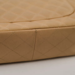 Chanel Double Flap Jumbo Caviar Beige Clair GHW 14 Series