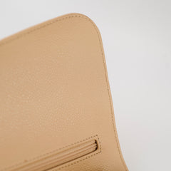 Chanel Double Flap Jumbo Caviar Beige Clair GHW 14 Series