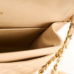 Chanel Double Flap Jumbo Caviar Beige Clair GHW 14 Series