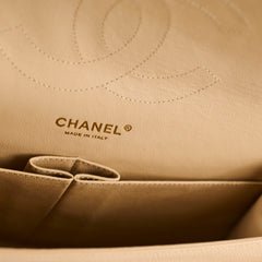 Chanel Double Flap Jumbo Caviar Beige Clair GHW 14 Series