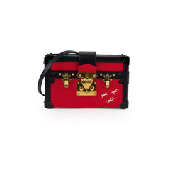 Louis Vuitton Petite Malle Red Epi Leather