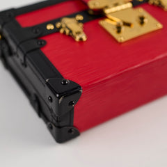 Louis Vuitton Petite Malle Red Epi Leather