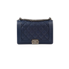 Chanel New Medium Boy Navy