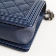 Chanel New Medium Boy Navy