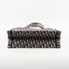 Christian Dior Medium Book Tote Oblique Navy