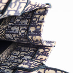 Christian Dior Medium Book Tote Oblique Navy